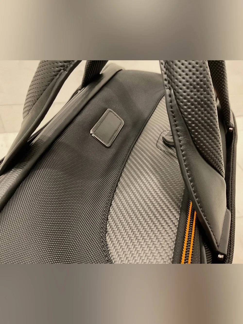 NEW Tumi McLaren QUANTUM 21.5” Duffel Bag - BLACK with PAPAYA ORANGE Accents
